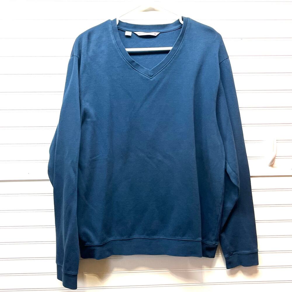 Cutter & Buck VNeck 100% Pima Cotton Sweater/Sweatshirt Size L